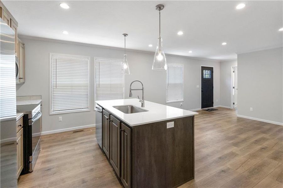 Furnished interior view inside a new home in , Clarkesville (Image 8).