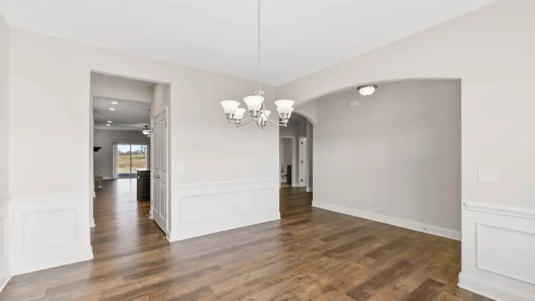 Representative unfurnished interior of a home built from the Crestone by D.R. Horton in Blue Ridge Trail, Fountain Inn (Image 16).