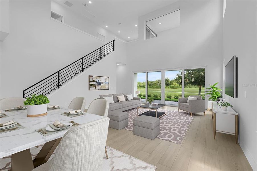 Furnished interior view inside a new home in Hampton Green at Providence, Davenport (Image 9).