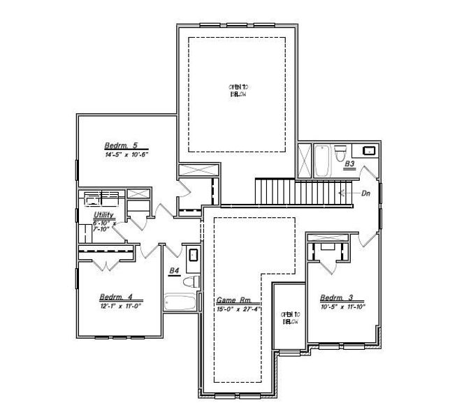 2D floor plan layout for the Floor Plan 3099 by Colina Homes in River Ranch, Dayton, TX (Image 2). 2D floor plan layout for the Floor Plan 3099 by Colina Homes in River Ranch, Dayton, TX (Image 2).