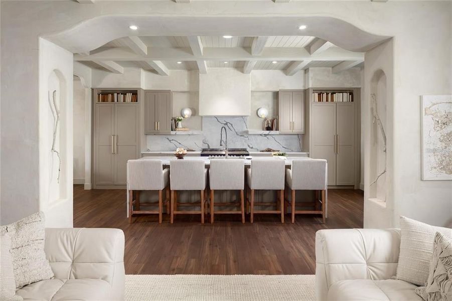 Furnished interior view inside a new home in , Treasure Island (Image 6).