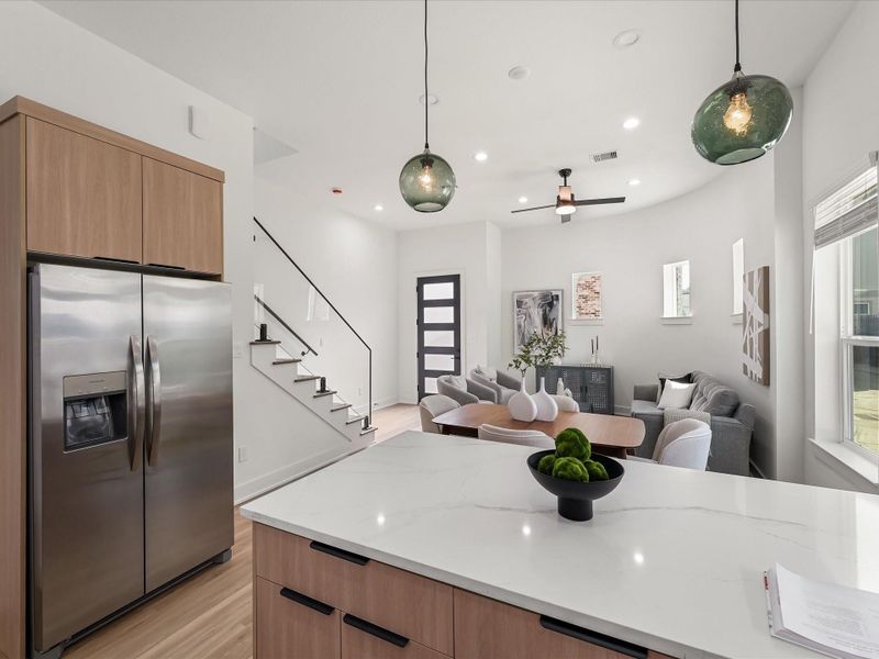 Furnished interior view inside a new home in , Houston (Image 33).