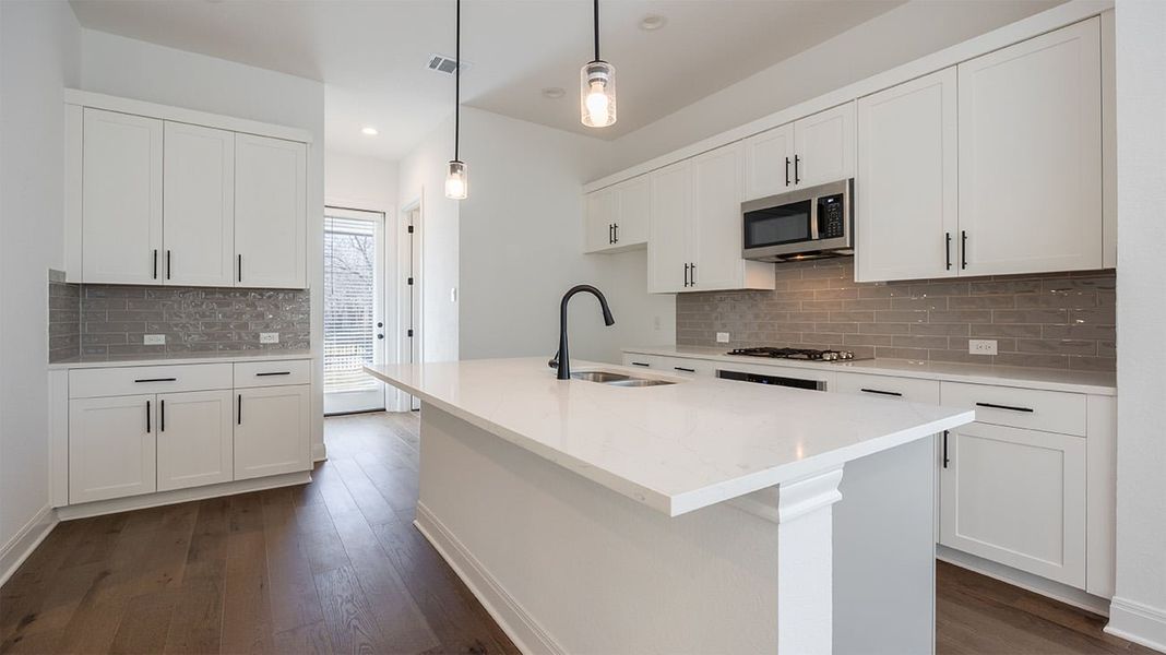 Representative furnished interior of a home built from the Tyler by Risewell Homes in The Porch at Du Pre, Buda (Image 3).