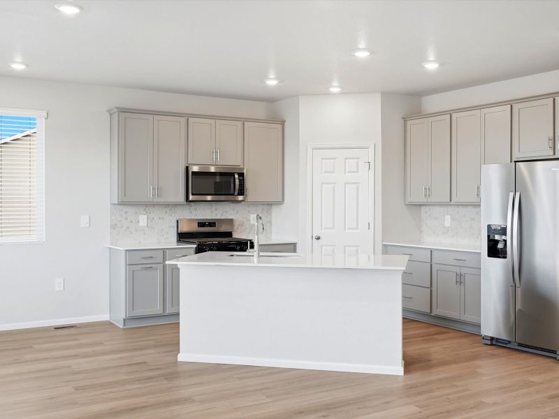 Furnished interior view inside a new home in Meridian Ranch, Peyton (Image 4).