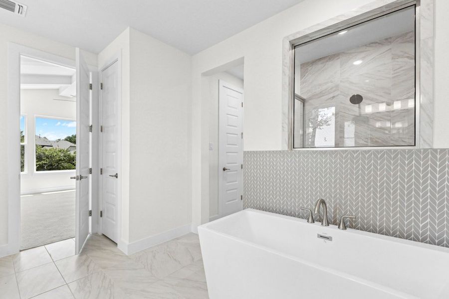 Furnished interior view inside a new home in Riverstone, Georgetown (Image 12).