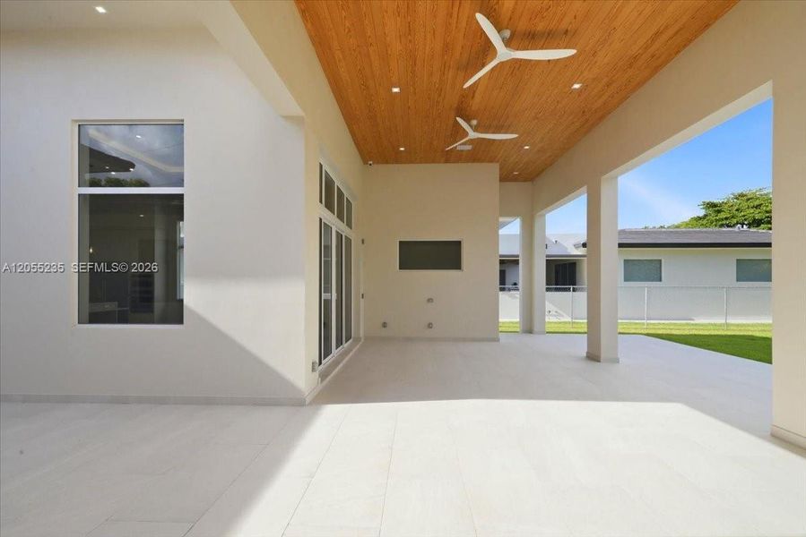 Exterior details and patio area of a home in , Miami (Image 30). Exterior details and patio area of a home in , Miami (Image 30).