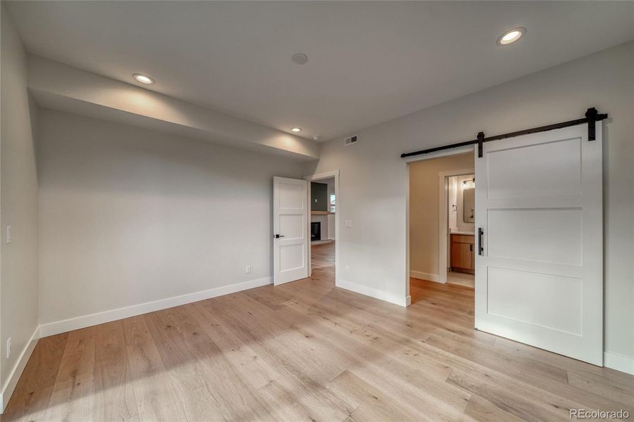 Walkout bedroom to backyard