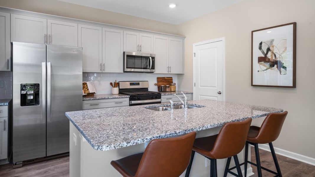 Furnished interior view inside a new home in The Preserve at Kinsley, Jamestown (Image 25).