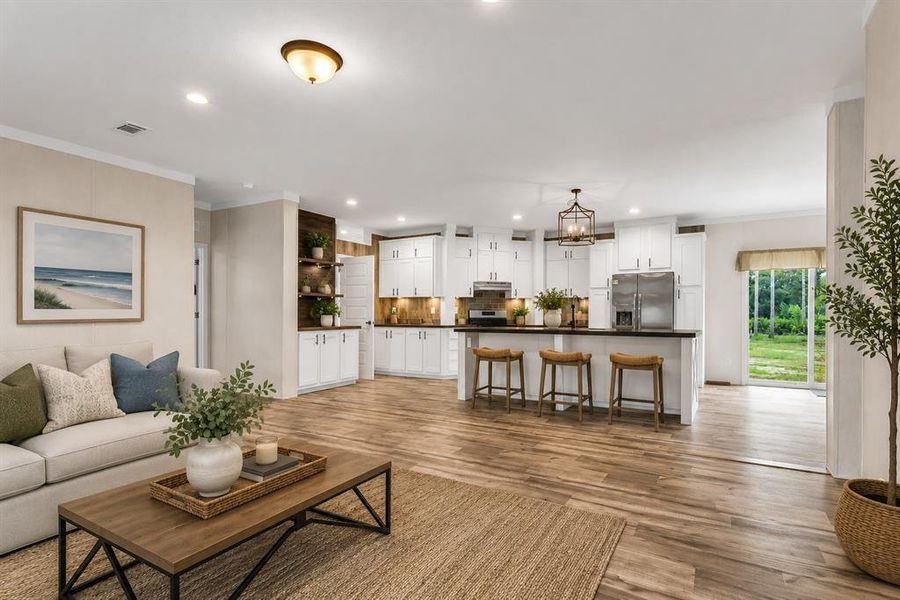 Furnished interior view inside a new home in , Bunnell (Image 12).