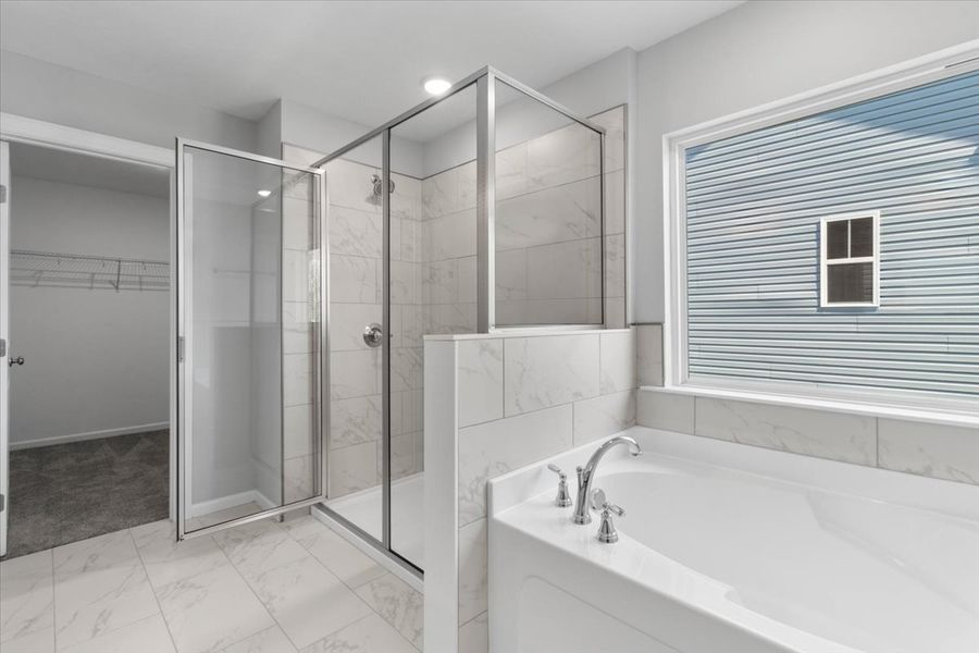 Primary Bathroom | 5065 Anna Creek Way, The Kingsland II Plan by Ivey Homes Primary Bathroom | 5065 Anna Creek Way, The Kingsland II Plan by Ivey Homes