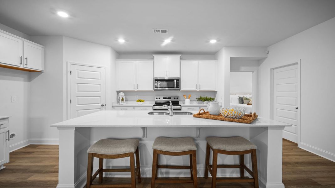 Representative furnished interior of a home built from the Cantey-exp by D.R. Horton in The Lakes at North Glynn, Brunswick (Image 9).