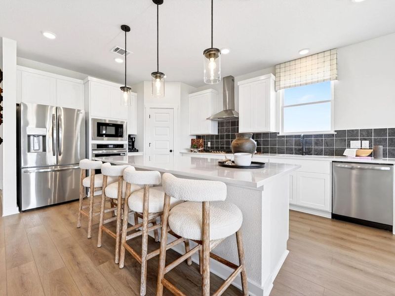 Furnished interior view inside a new home in Parks at Foster Crossing, Anna (Image 15).