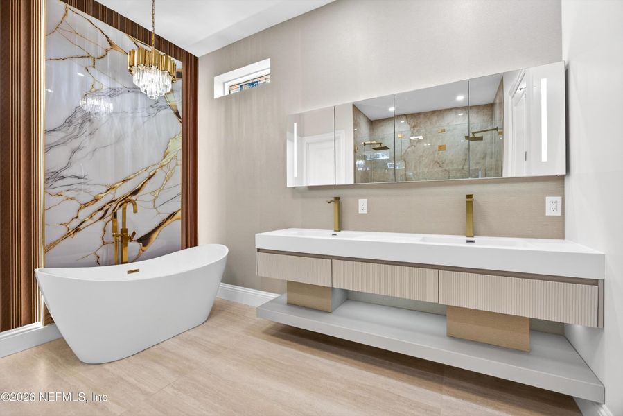 Furnished interior view inside a new home in , Jacksonville (Image 19).