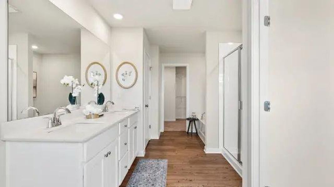 Furnished interior view inside a new home in Magnolia Square, Austell (Image 13). Furnished interior view inside a new home in Magnolia Square, Austell (Image 13).