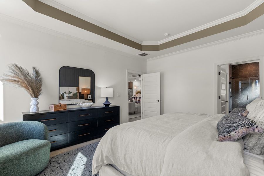 Representative furnished interior of a home built from the The Driftwood by Chesapeake Homes in Coastal Club of the Carolinas, Calabash (Image 28).