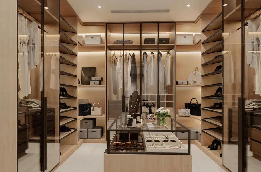 Primary Bedroom Closet Rendering
