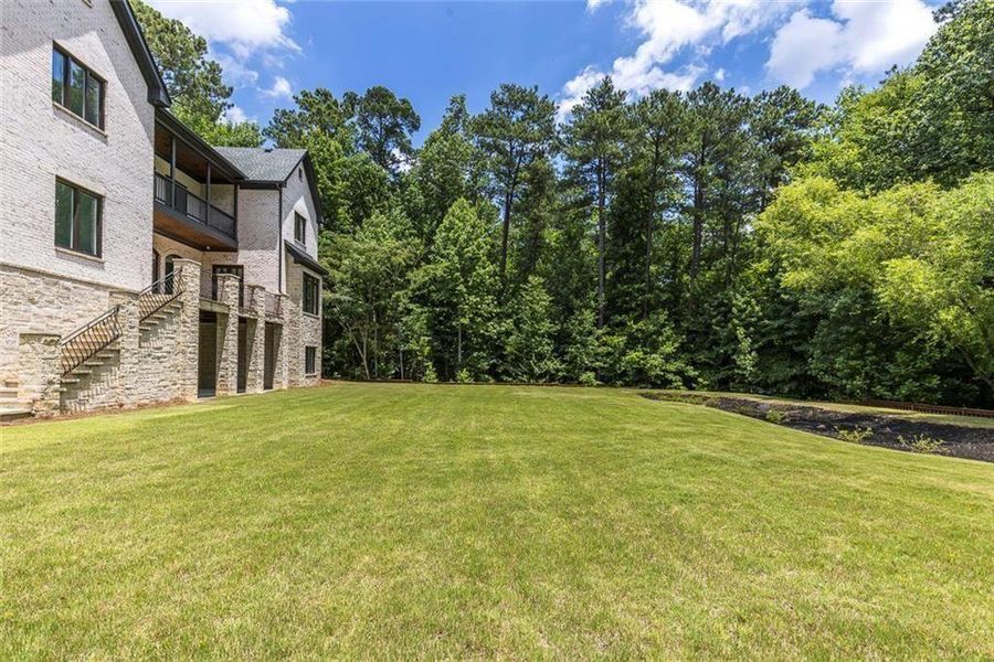 Exterior details and patio area of a home in , Roswell (Image 33).