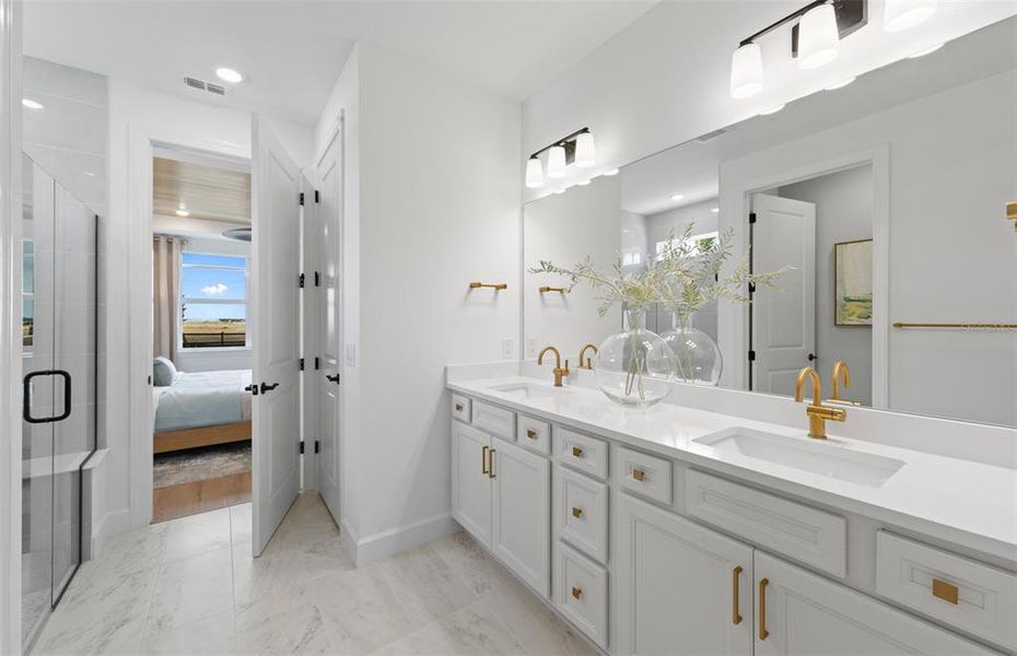 Furnished interior view inside a new home in Seminole Palms, Palm Coast (Image 9).