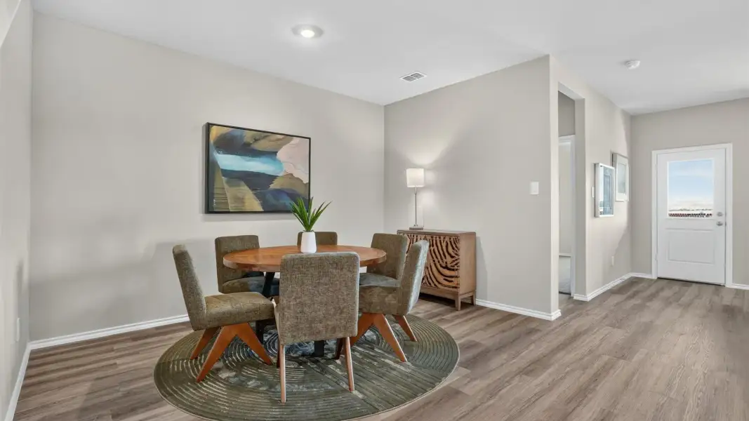 Furnished interior view inside a new home in Eagle Creek, Denton (Image 9).