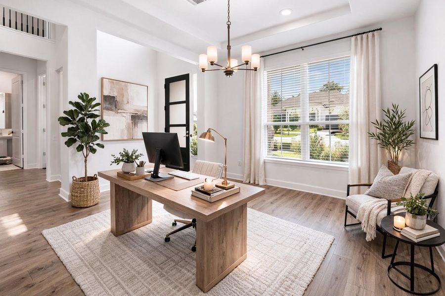 Elegant and versatile space, perfect for a dining area or home office, featuring abundant natural light and stylish decor. Elegant and versatile space, perfect for a dining area or home office, featuring abundant natural light and stylish decor.