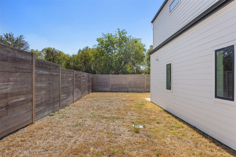 View of fenced backyard View of fenced backyard