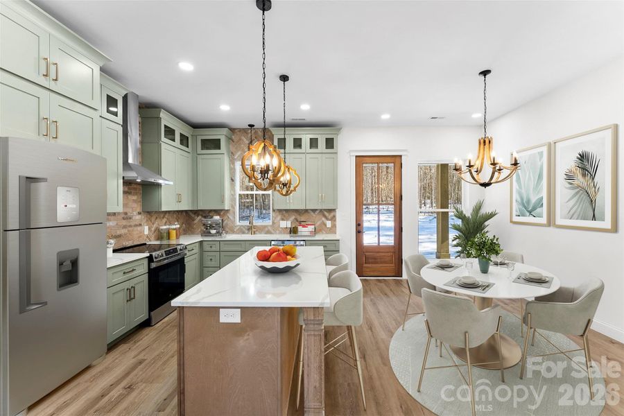 Furnished interior view inside a new home in , Kings Mountain (Image 10).