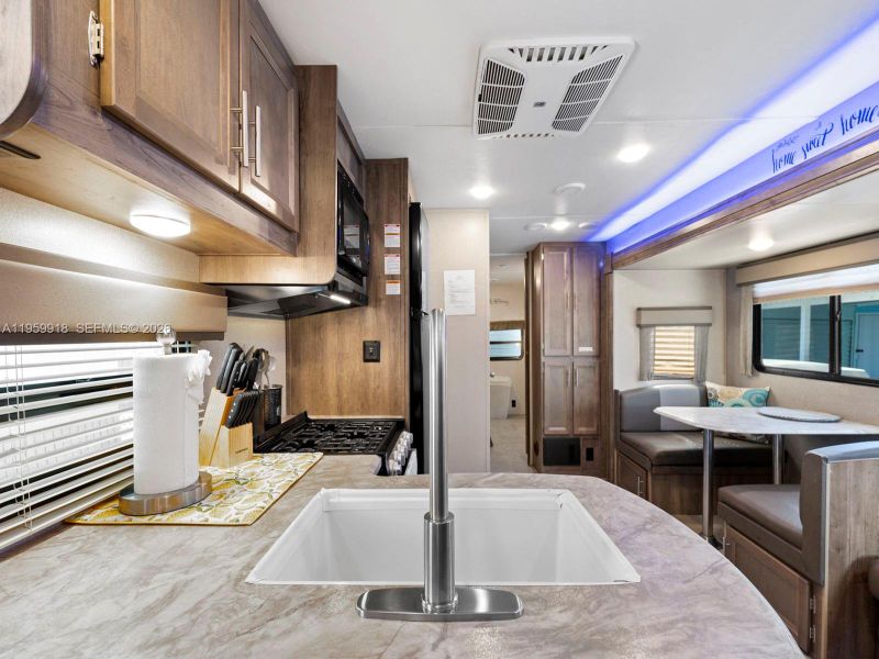 Furnished interior view inside a new home in , Key Largo (Image 3).