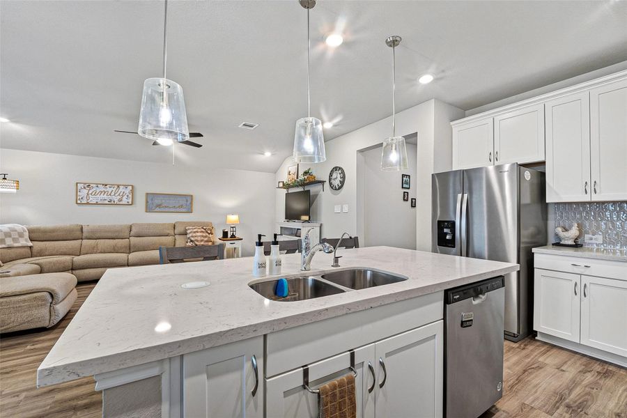 Furnished interior view inside a new home in Sweetgrass Village, Crosby (Image 8).