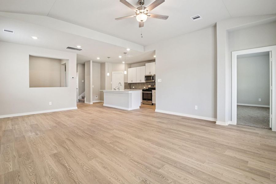 Spacious, unfurnished interior of a new home in Pine Lake Cove - Premier Series, Montgomery (Image 10). Spacious, unfurnished interior of a new home in Pine Lake Cove - Premier Series, Montgomery (Image 10).