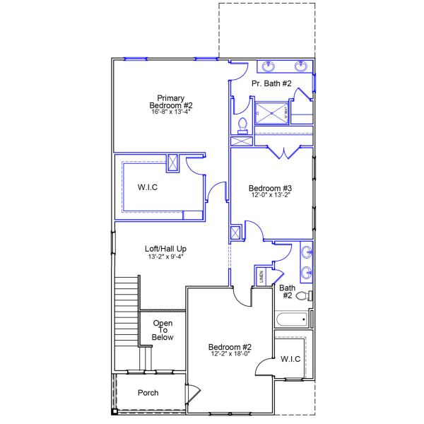 2D floor plan layout of this home in Sweetbrier, Durham, NC (Image 3).