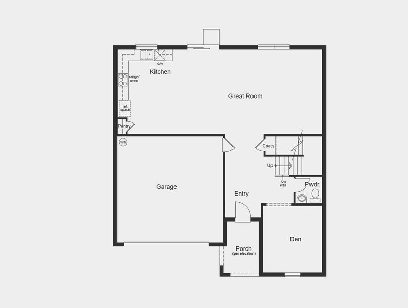 2D floor plan layout for the Plan 2566 by KB Home in Oasis Reserve, Orlando, FL (Image 3).