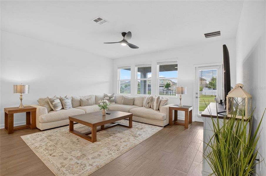 Furnished interior view inside a new home in , Orlando (Image 32). Furnished interior view inside a new home in , Orlando (Image 32).