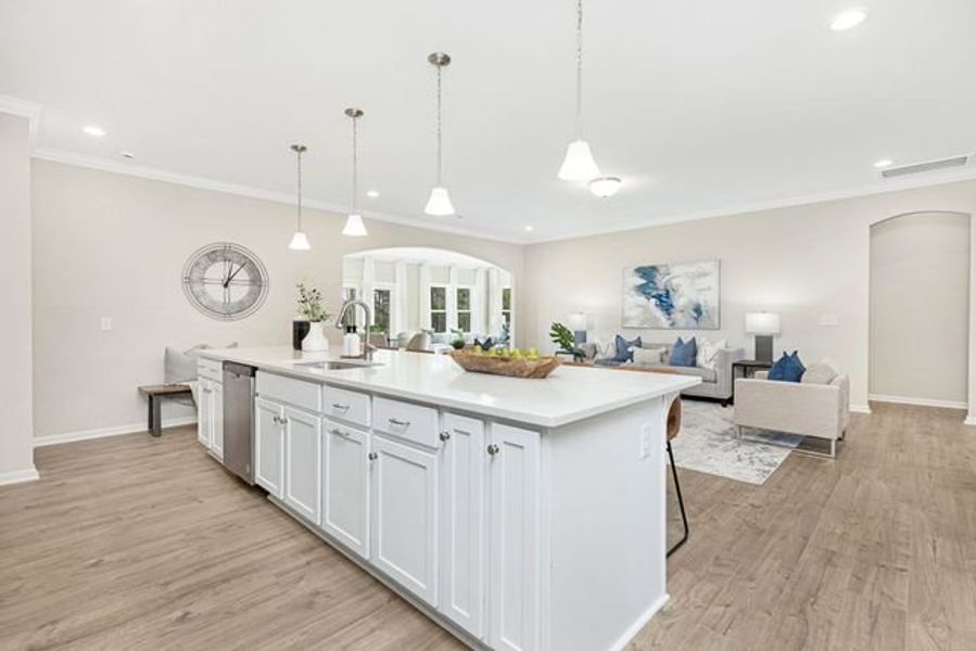 Representative furnished interior of a home built from the Broadway by True Homes in Wheatfield Estates, Statesville (Image 10).