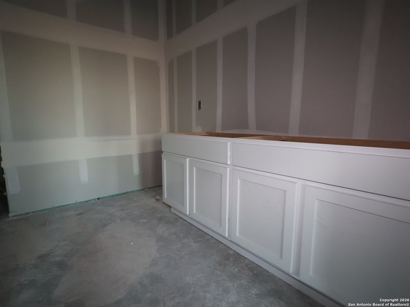 In-progress construction of a new home in Cinco Lakes, San Antonio, TX (Image 20).