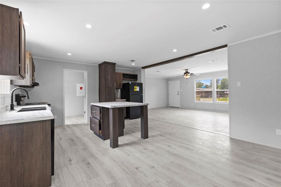 Furnished interior view inside a new home in , Cleveland (Image 7).