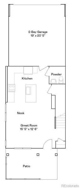 2D floor plan layout of this home in Parterre, Thornton, CO (Image 3).