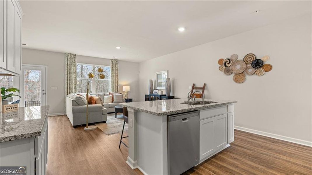 Furnished interior view inside a new home in Echo Glen, Stockbridge (Image 39).