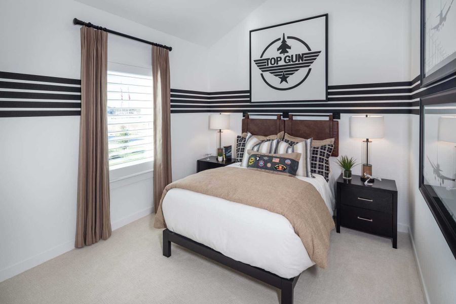Representative furnished interior of a home built from the Chester Plan by Highland Homes in Bridgeland Central: The Cottages, Cypress (Image 16).