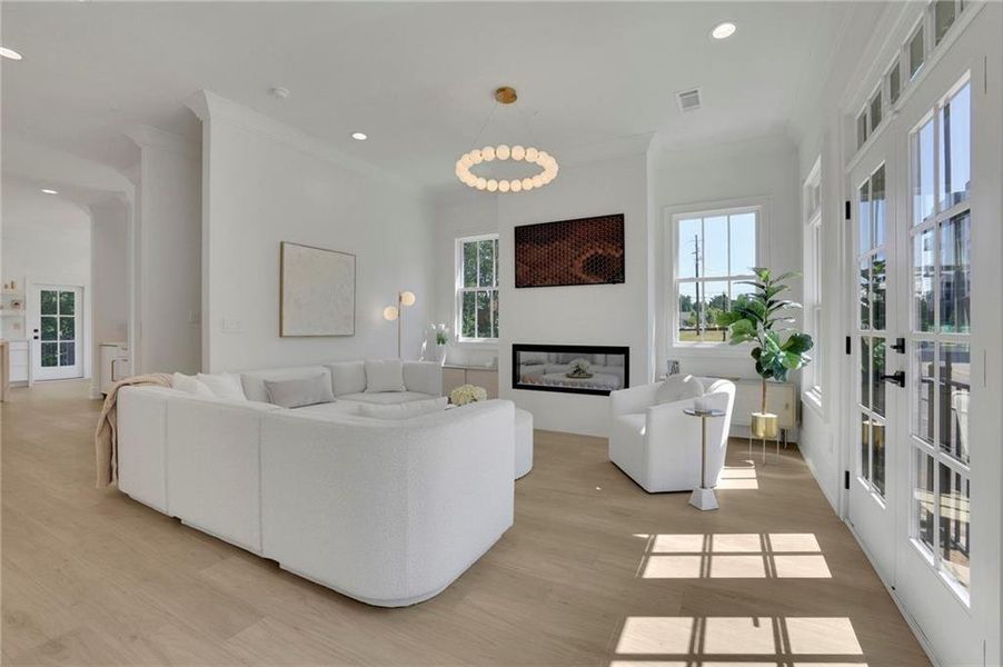 Furnished interior view inside a new home in , Sugar Hill (Image 17).