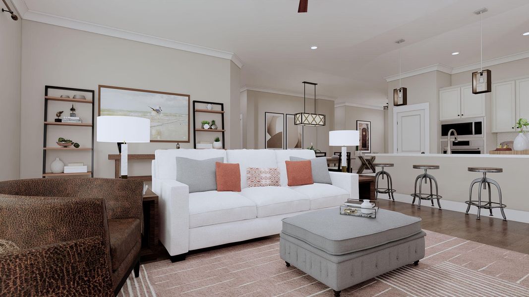 Furnished interior view inside a new home in Nexton – Midtown – The Garden Collection, Summerville (Image 12).