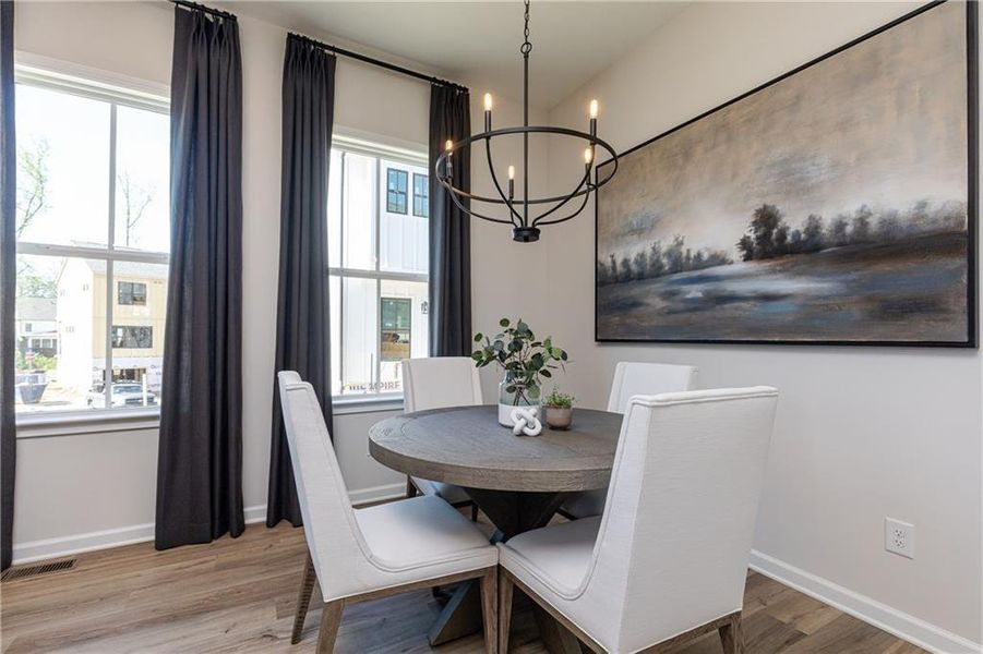 Furnished interior view inside a new home in , Atlanta (Image 6).