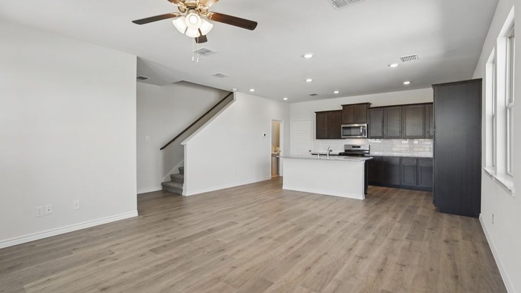 Representative furnished interior of a home built from the Liberty by D.R. Horton in Liberty Crossing, Royse City (Image 5). Representative furnished interior of a home built from the Liberty by D.R. Horton in Liberty Crossing, Royse City (Image 5).