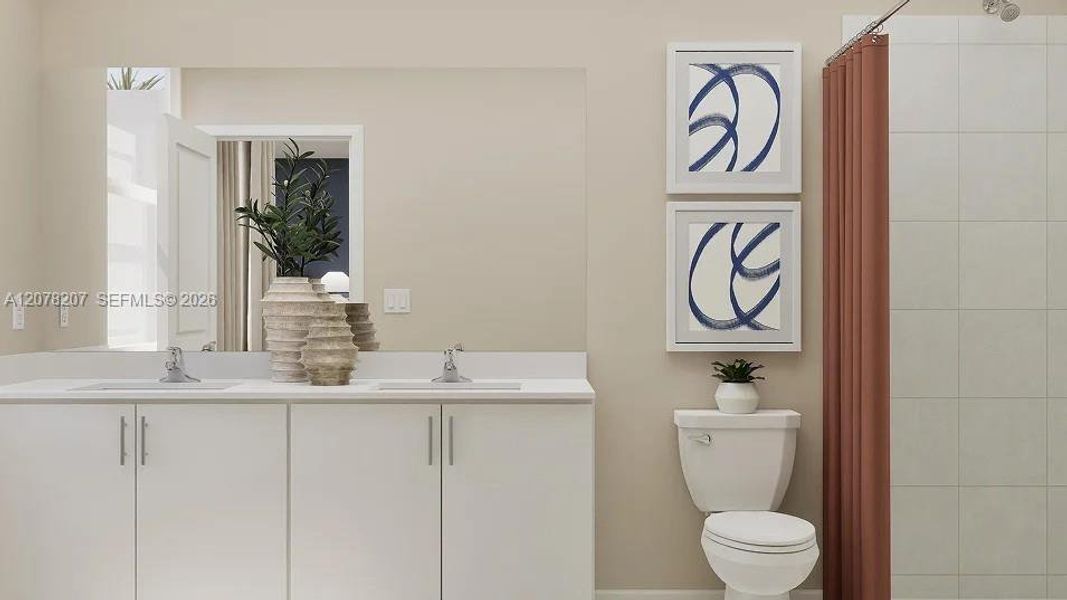 Furnished interior view inside a new home in Breezewood, Miami (Image 11).