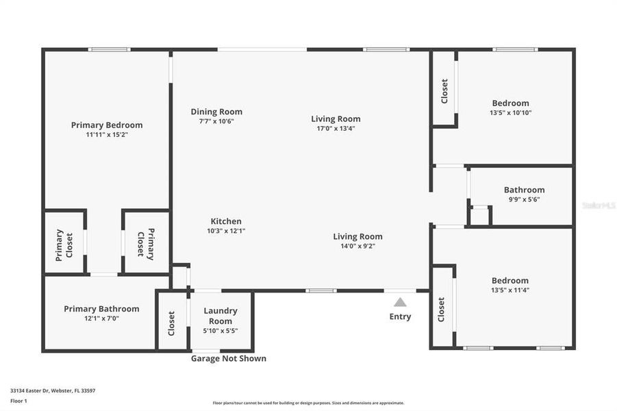 2D floor plan layout of this home in , Webster, FL (Image 5).