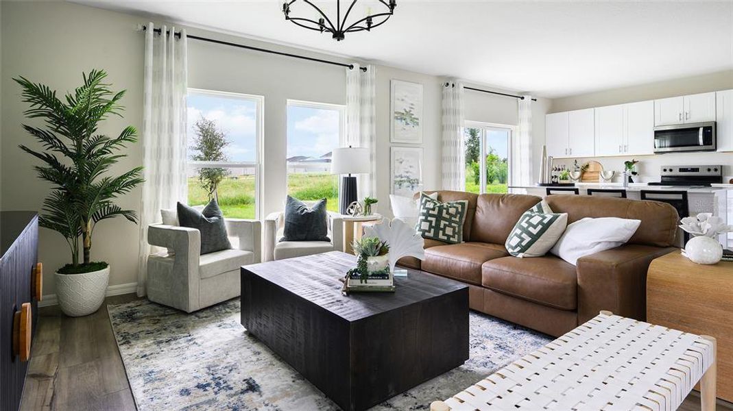 Furnished interior view inside a new home in Wynnstone, Davenport (Image 5).