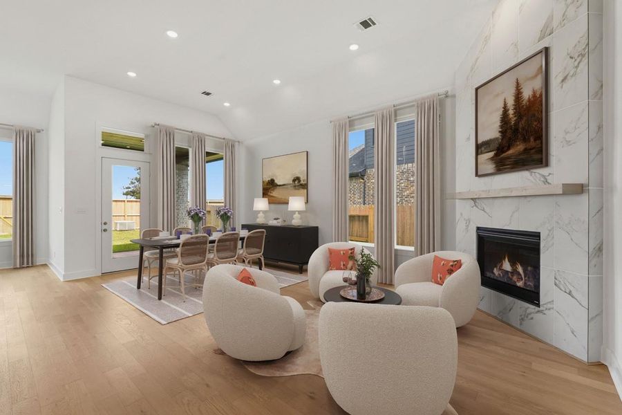 Family Room - Virtually Staged