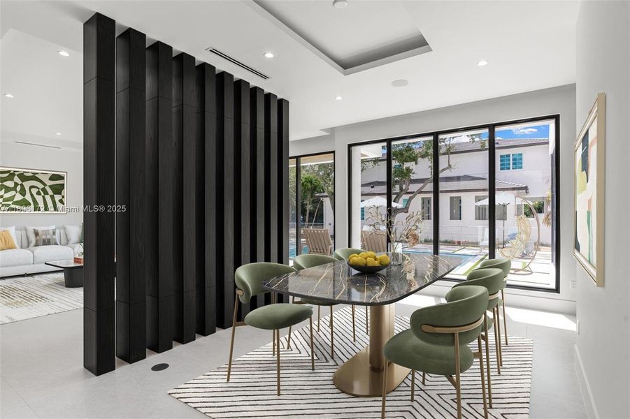 Furnished interior view inside a new home in , Palmetto Bay (Image 17). Furnished interior view inside a new home in , Palmetto Bay (Image 17).