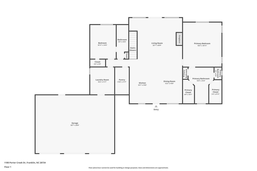 2D floor plan layout of this home in , Franklin, NC (Image 4).