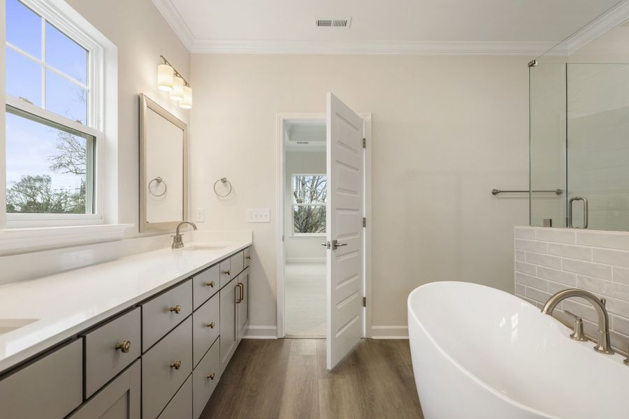 Furnished interior view inside a new home in Ridgecrest at Midway, Anderson (Image 13).