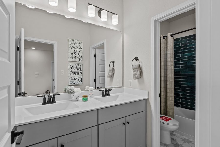 Furnished interior view inside a new home in Comanche Ridge, San Antonio (Image 11).